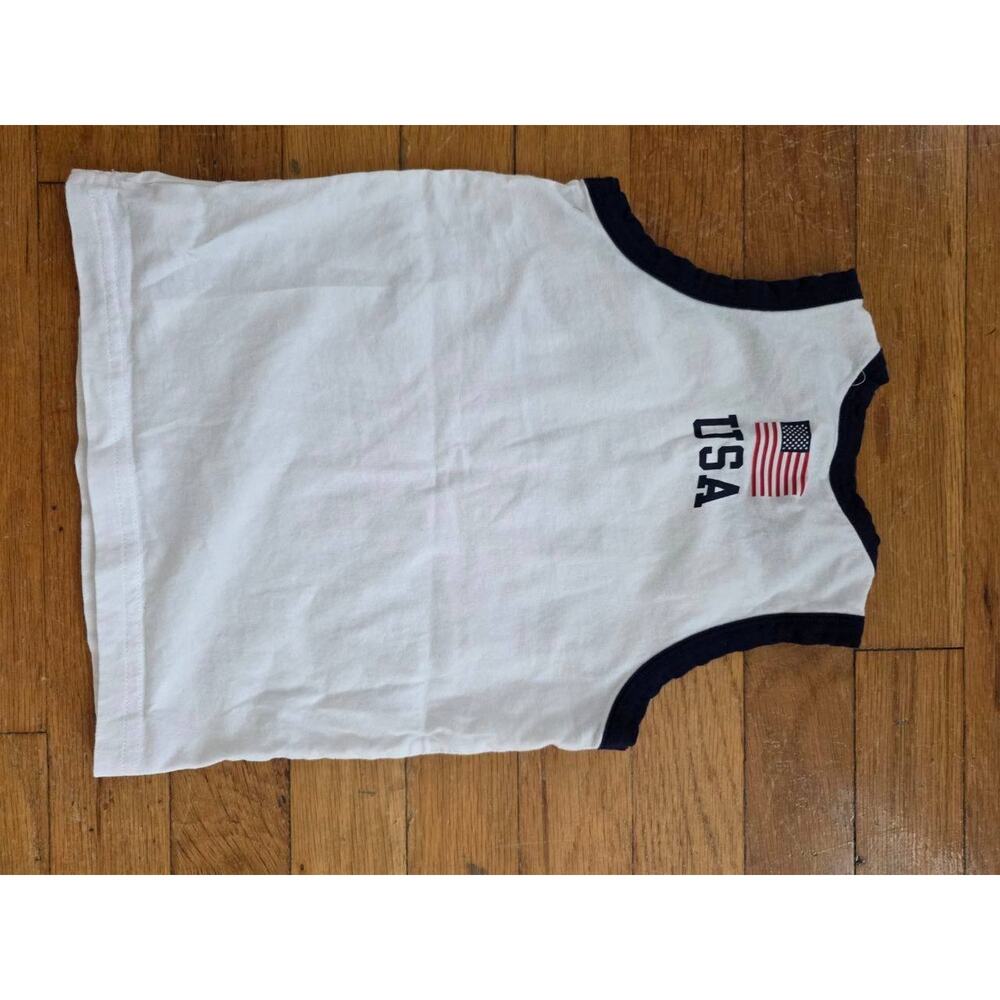 Polo Sport Ralph Lauren Stadium Tank Top Shirt 3T  White A001450 - Picture 4 of 5